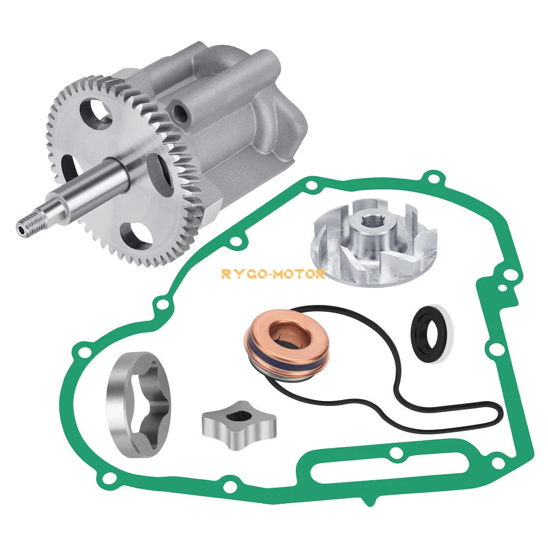 Oil Pump & Water Pump Impeller Seal Kit for Polaris Ranger 800 Crew 800 XP