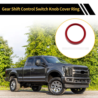 Red Gear Shift Control Switch Knob Cover Ring for Ford Maverick (2022)