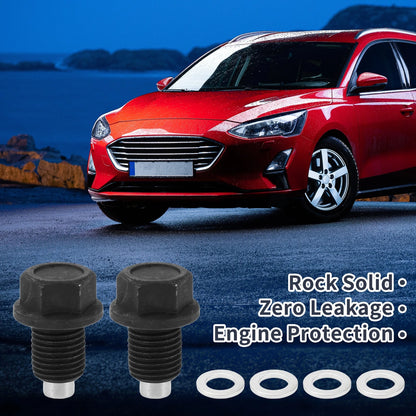 M14x1.5 1.3" Height Engine Oil Drain Plug with Gasket for Car Motorcycle