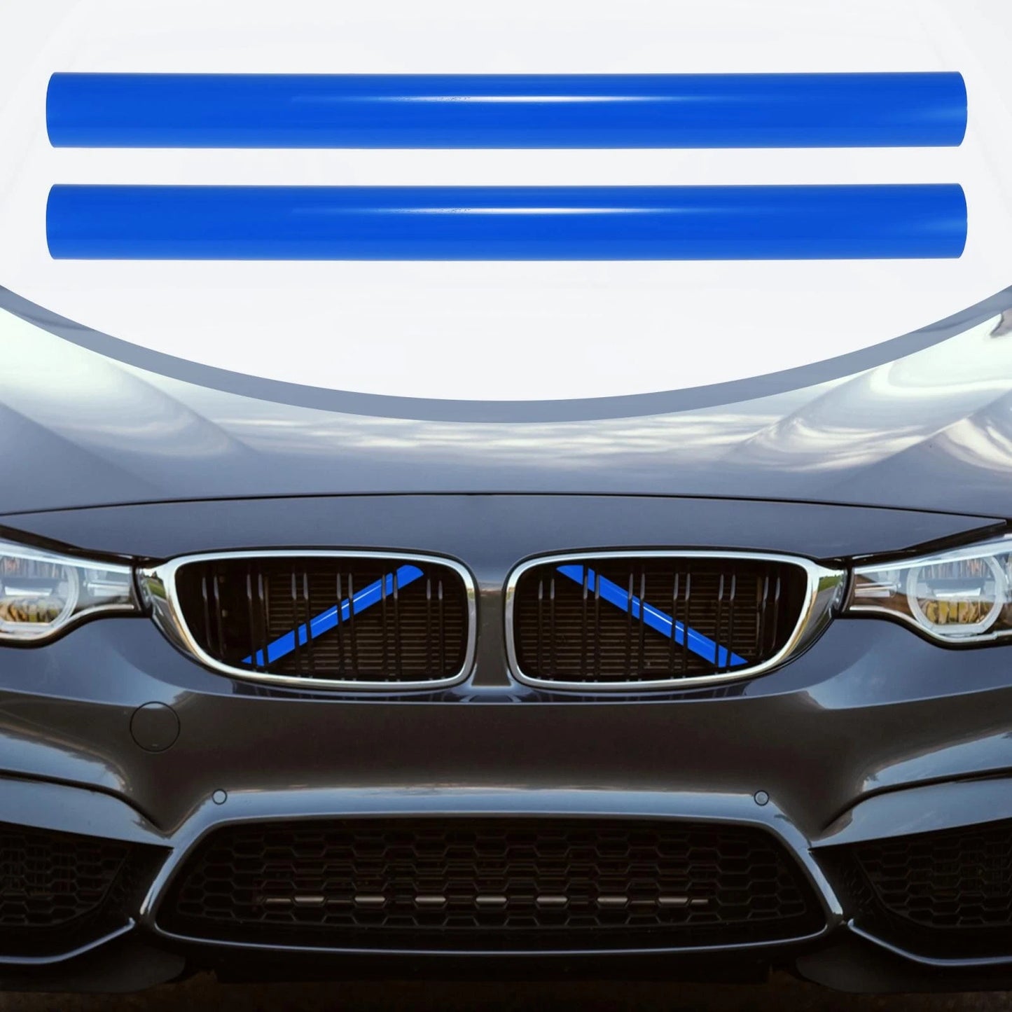 Blue Front Grille Insert Stripes for BMW F25 X3 (2011-2018)