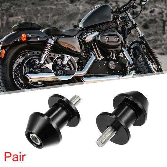 Pair 6mm M6x1.0 Black Swing Arm Spools Sliders Stand for Yamaha