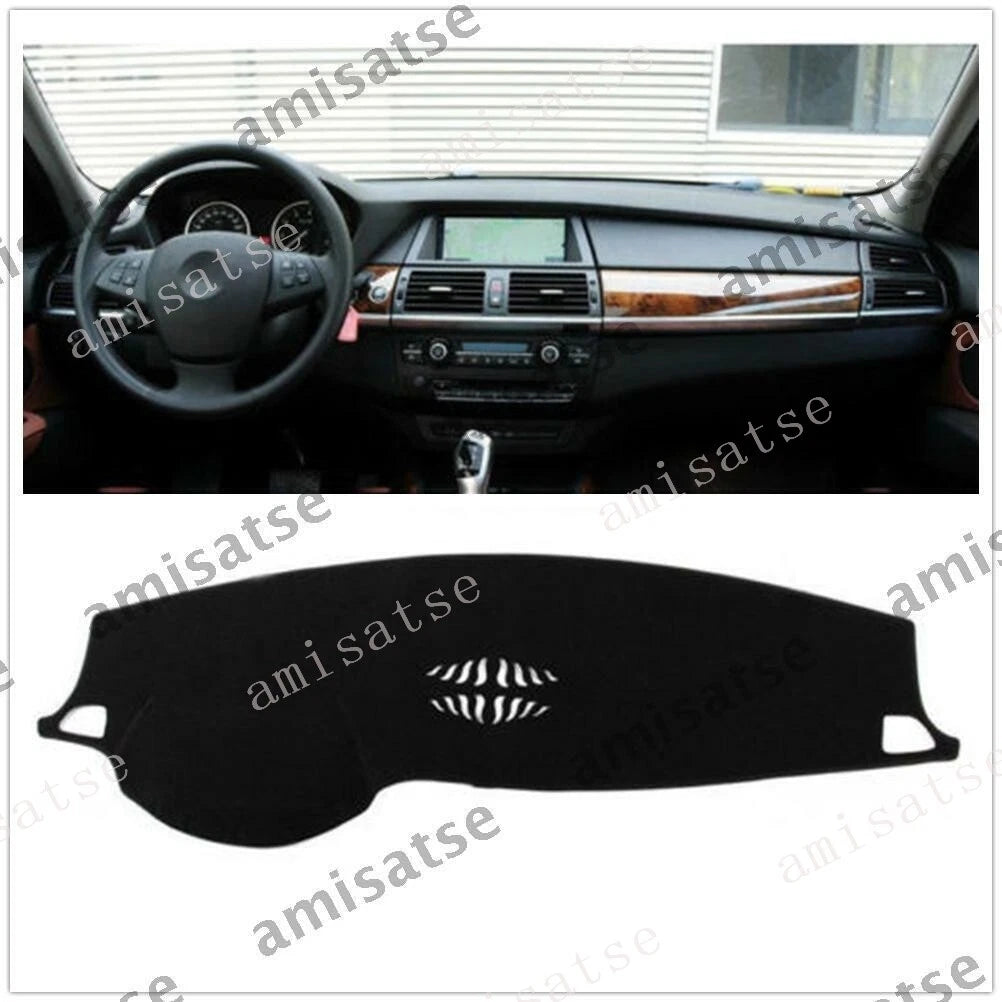 Dash Cover for BMW X5 X6 (2014-2020) - Black Dashboard Mat Sun Visor Pad