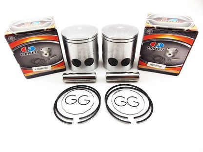 1. 1.00mm O/S FORSETI Piston Set with 65mm Rings & Pins for YAMAHA RD350 (73-75)