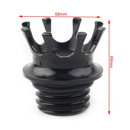 Black Gas Tank Oil Cap for Harley Sportster, Dyna, Road King, FLSTN, FXS