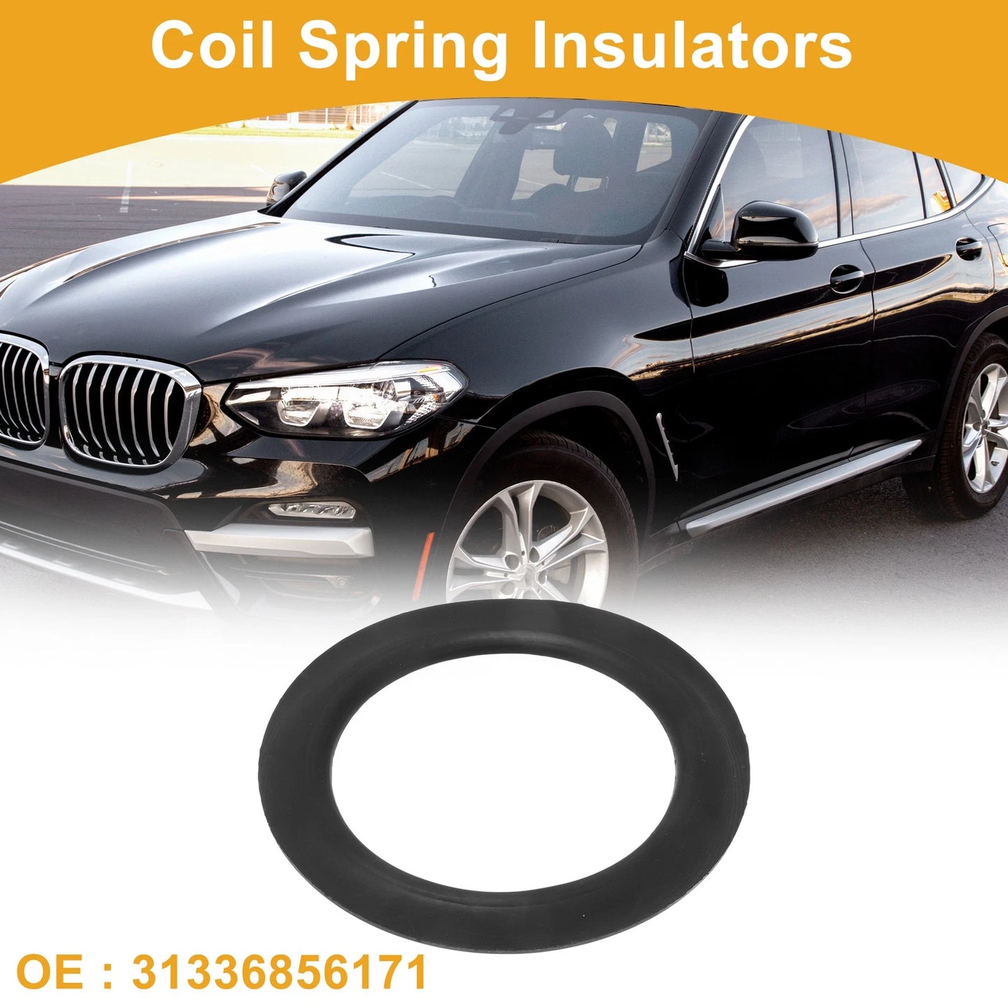 Coil Spring Insulators for BMW X3 2011-2017 Rubber 1 x Piece