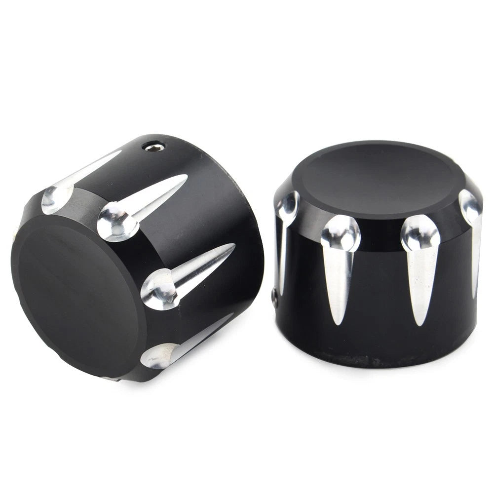 CNC Front Axle Cap Nut Covers for Harley Touring Road King Electra Glide (2009-2023)