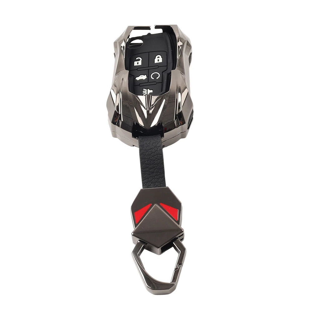 Silver Keyless Entry Remote Fob Cover for Chevrolet Cruze (2011-2016)