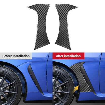 Carbon Fiber Side Fender Air Vent Cover Trim for Toyota GR86/Subaru BRZ 2022-24