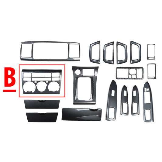 17x Carbon Patten Cover Trim for Toyota Corolla (2003–2008)