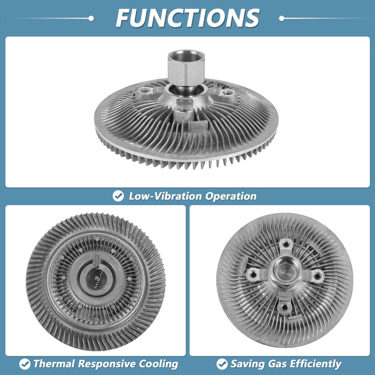 Engine Cooling Fan Clutch for Jeep Wrangler 3.8L V6 (2007-2011)