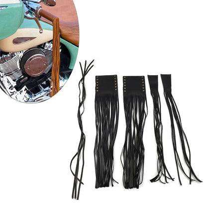 Black Handlebar Grip Tassel W/ Clutch Lever Fringe Covers for Motorcycle