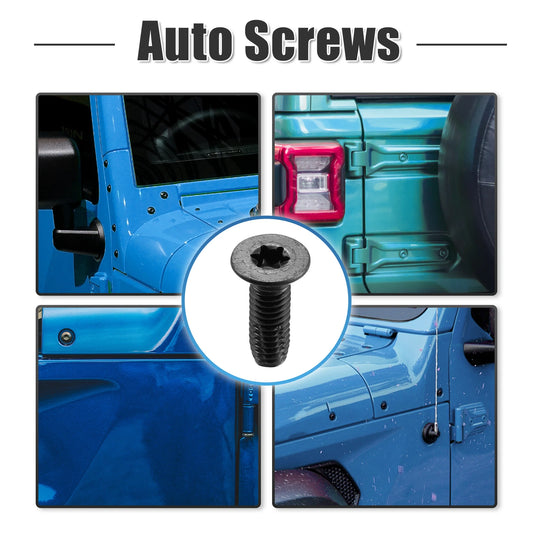10 x Torx Screws for Jeep Wrangler CJ7 YJ TJ Tailgates (1976-2006)