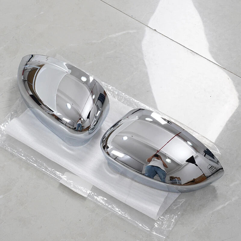 Rearview Mirror Cover Cap Shell Chrome for Fiat 500 (2007-2023)