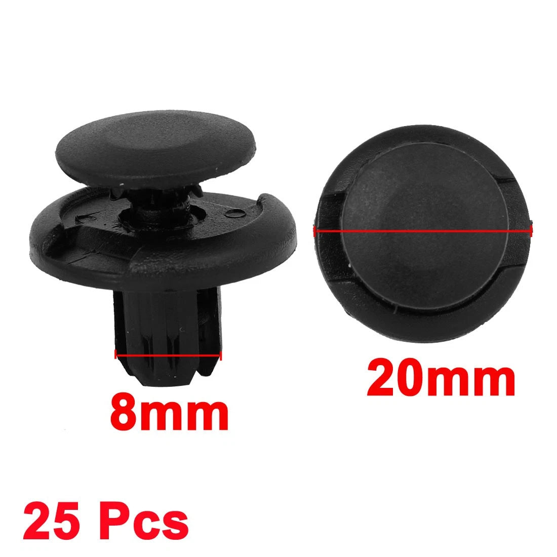 25 x Push-in Nylon Rivet Fastener Clips for Honda Accord