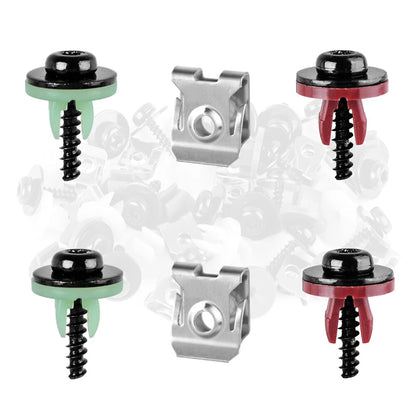 50 x Engine Splash Shield Screws Bolts U-nuts for Ford F-150, Mondeo, Fiesta, Escape