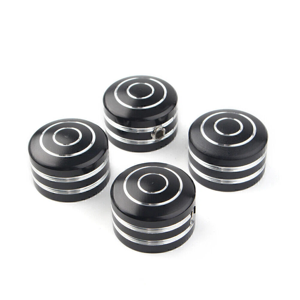 4 x Black Head Bolt Covers for Harley Sportster 883 XL (1986-2017) & Twin Cam (1999-2017)