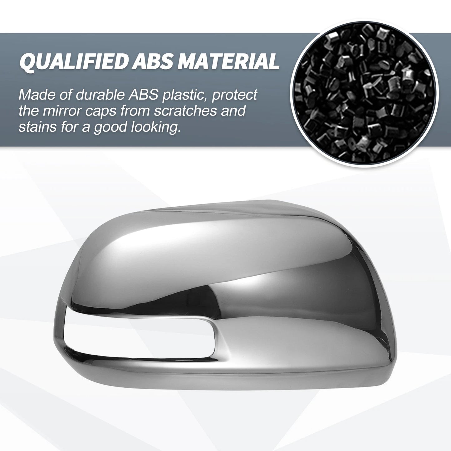 Rearview Mirror Cover Cap Chrome Plated for Toyota Hilux Vigo (2012-2014)