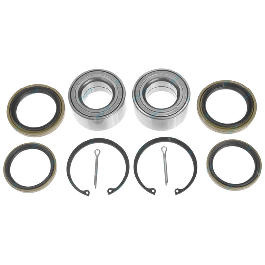 2 x Front Wheel Bearing Kits + Grease for Nissan Tiida C11 1.8L MR18DE 2006~2013