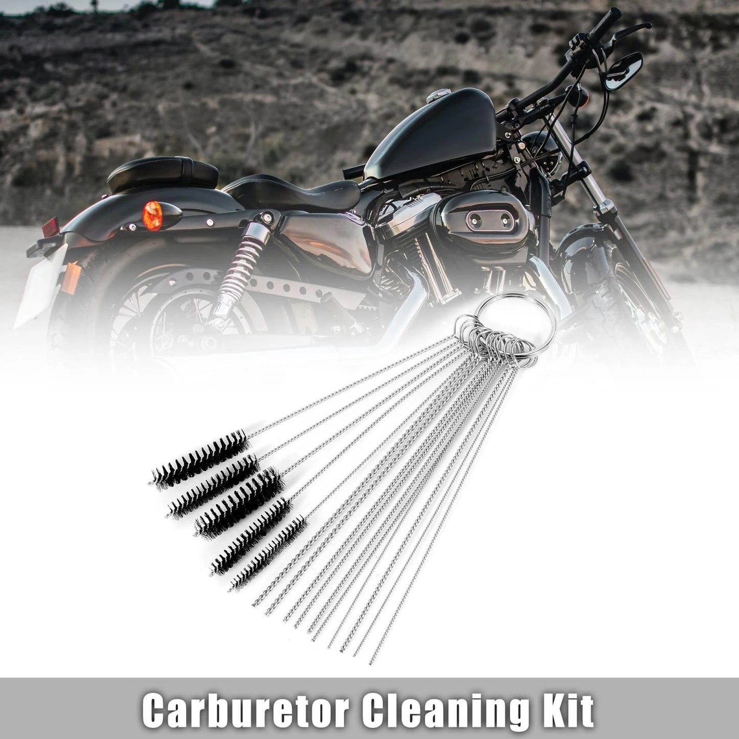 Carburetor Cleaning / 10 Needles, 5 Brushes for Motorcycle