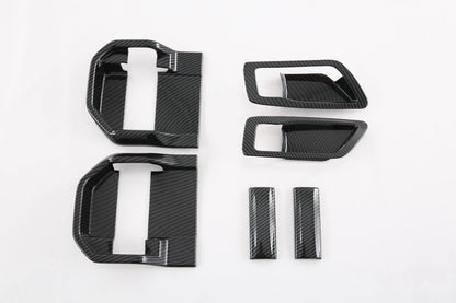 Carbon Fiber Door Handle Bowl Inner Cover Trim for Toyota Sienna (2021-2023)