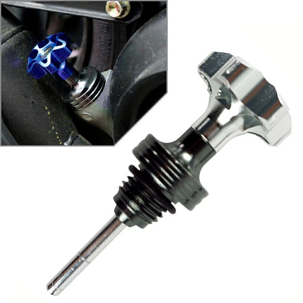Aluminum Engine Oil Dipstick for 125CC ATV Pit Dirt Bike Silver