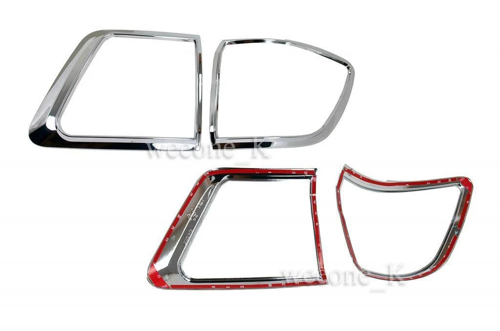 Chrome Tail Light Covers for Toyota Fortuner (2009-2011)
