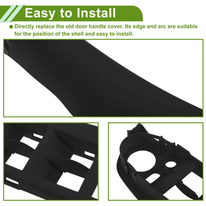 Door Panel Handle Pull Trim Cover for BMW X5 E70 (2007-2013) Black