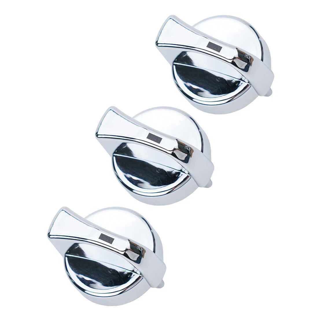 3 x AC Heater Control Knob Chrome for Peterbilt 330 335 379 387