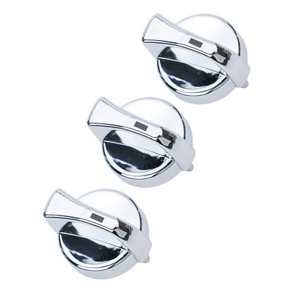3 x AC Heater Control Knob Chrome for Peterbilt 330 335 379 387