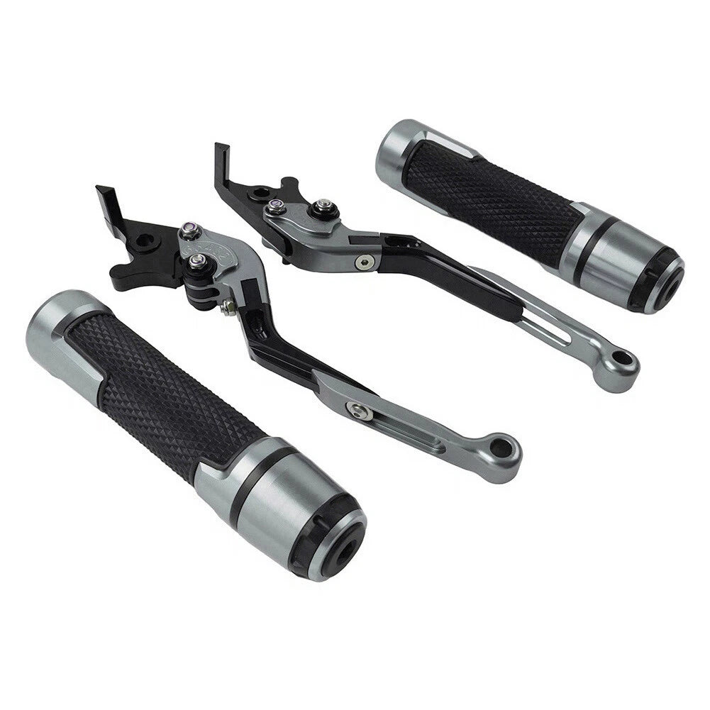Extendable Brake Clutch Lever Grip Set for Kawasaki Ninja 650R (2006-2011)