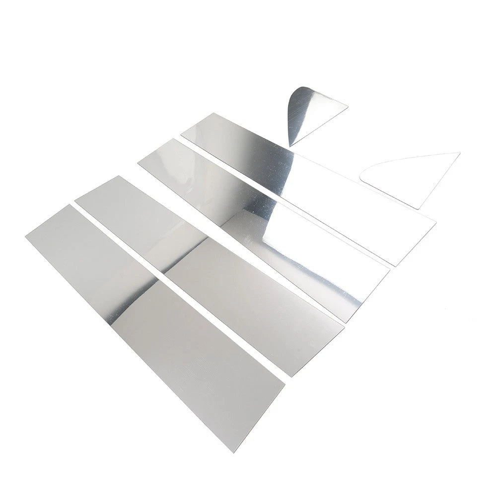 Silver Window Pillar Post Door Trim for Chevrolet Silverado, GMC Sierra 1500