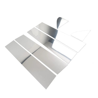 Silver Window Pillar Post Door Trim for Chevrolet Silverado, GMC Sierra 1500