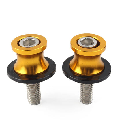 10mm CNC Swingarm Spools for KAWASAKI ZX6R (1998-2011) - Gold Pair
