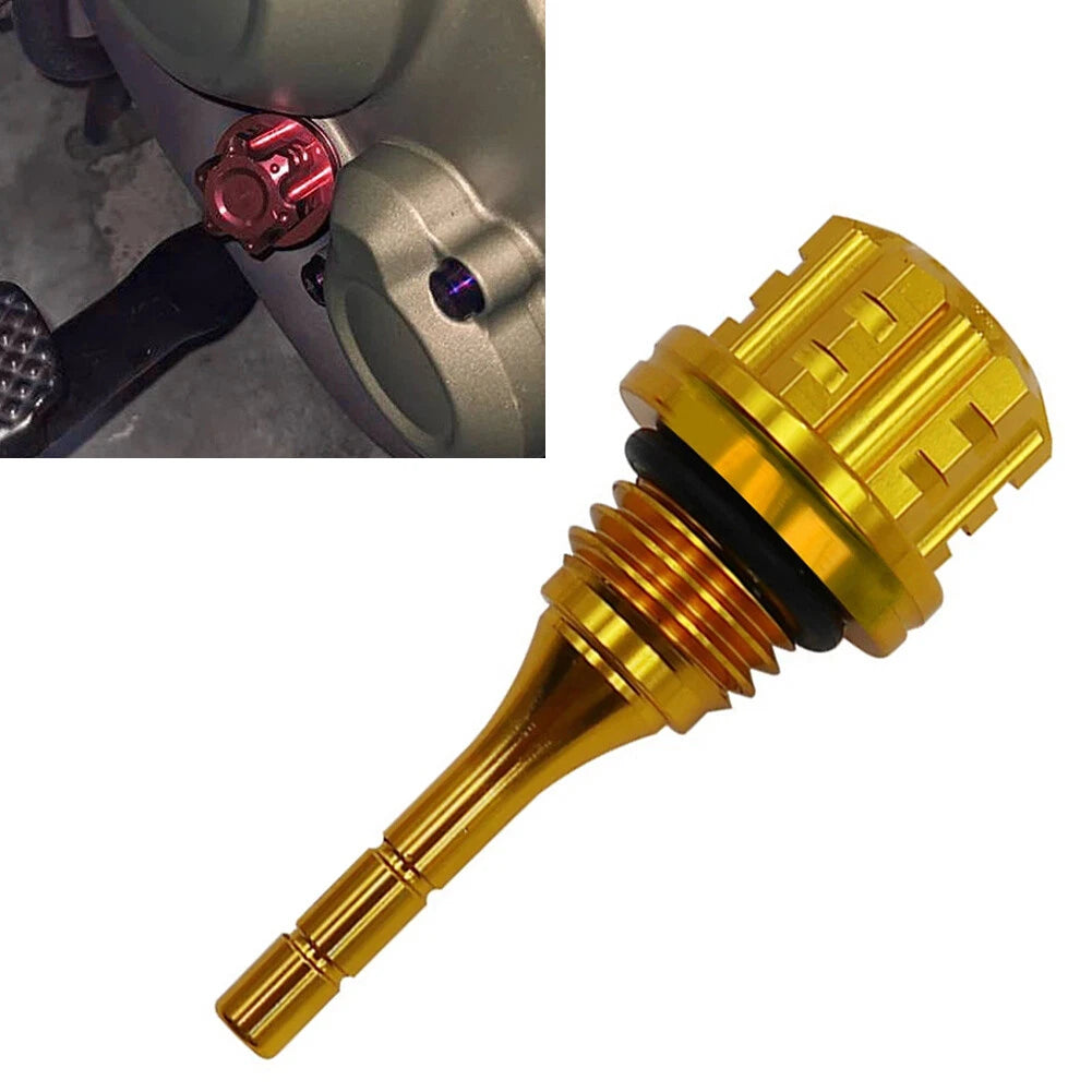Gold Oil Level Gauge Dipstick Plug for GY6 BWS 125CC