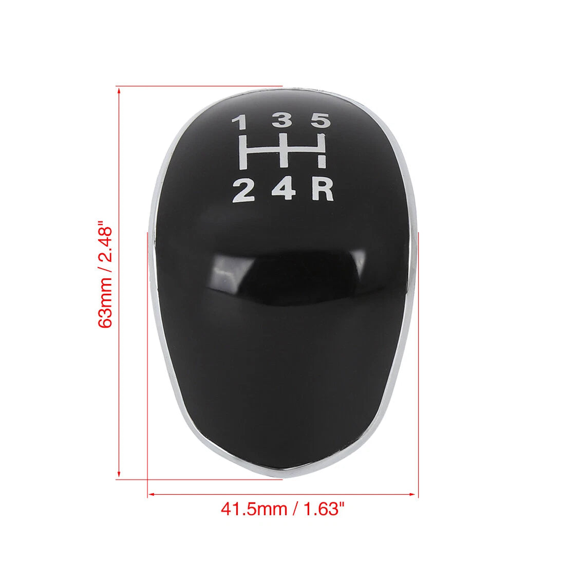 5 Speed Gear Shift Knob Cover for Ford Fiesta MK7 (2017-2020) Black