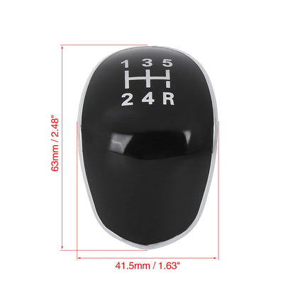 5 Speed Gear Shift Knob Cover for Ford Fiesta MK7 (2017-2020) Black
