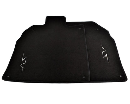 Floor Mats for Lamborghini Aventador with Silver SV Emblem (2011-2023)