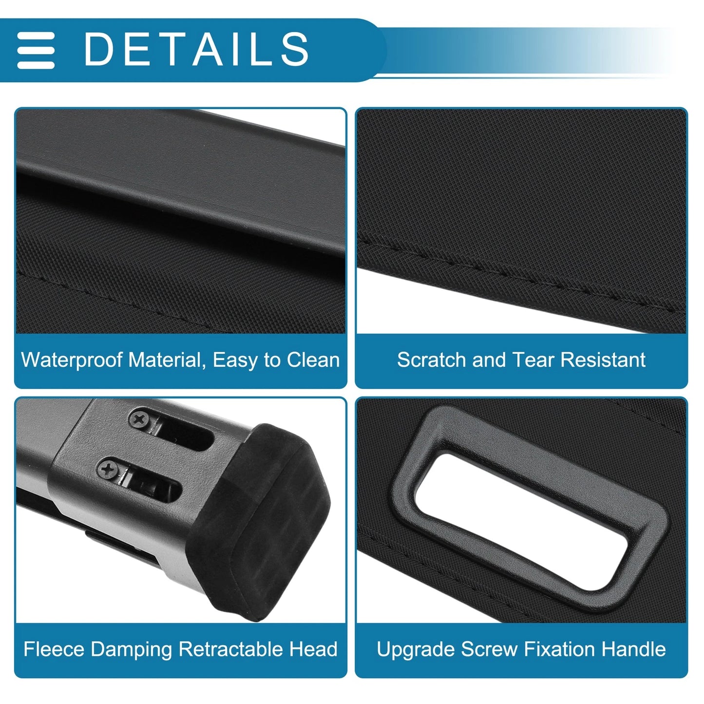 Rear Retractable Cargo Cover for Toyota 4Runner (2025) Gloss Black