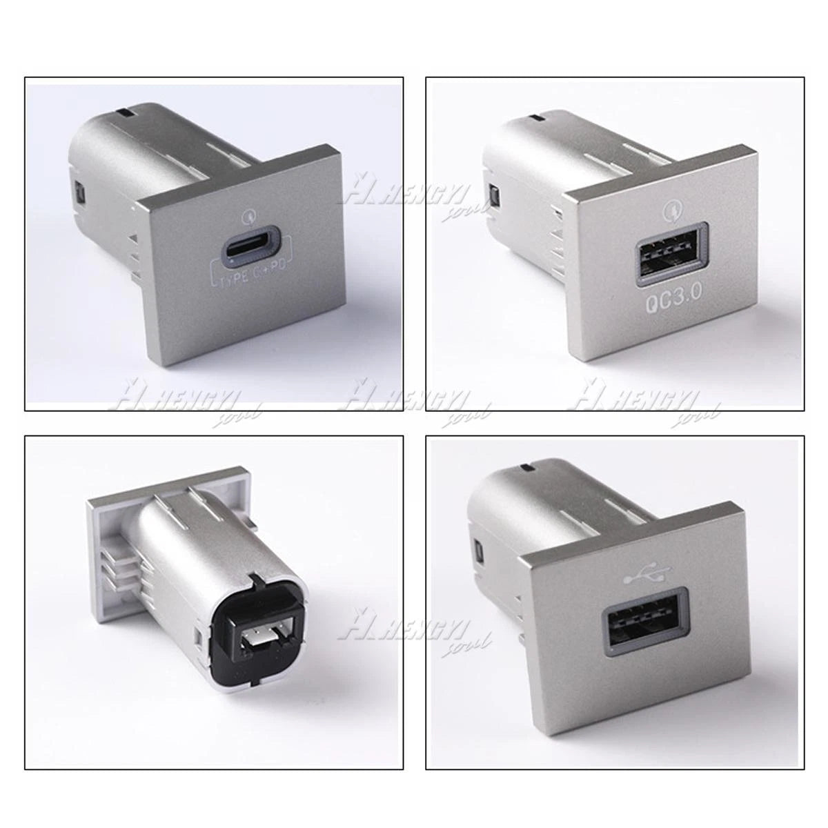 USB-C PD + QC3.0 Dual Port Charger for Ford Focus MK2 (2005–2009)