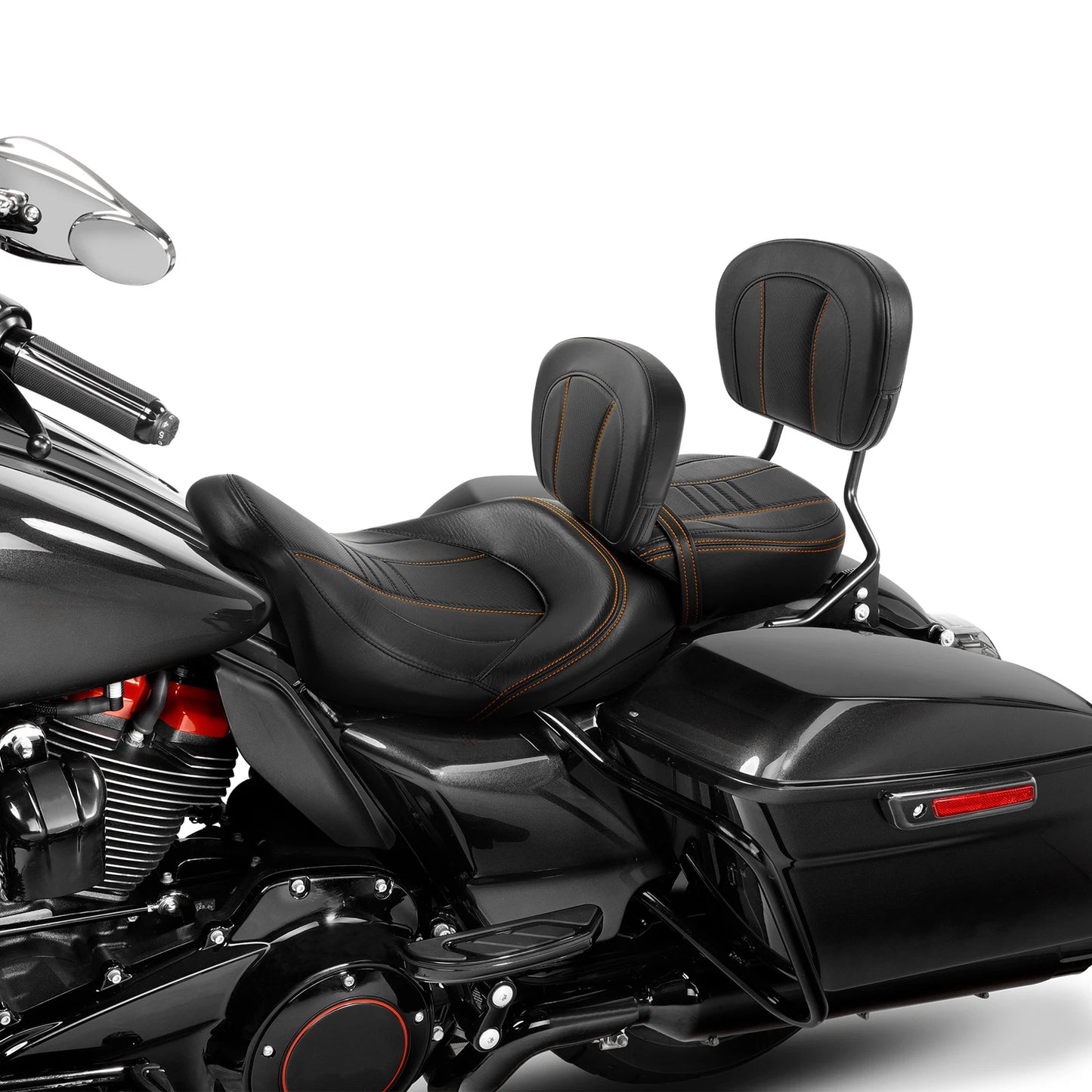 Rider & Passenger Backrest Pad for Harley Street Glide (2009-2023)