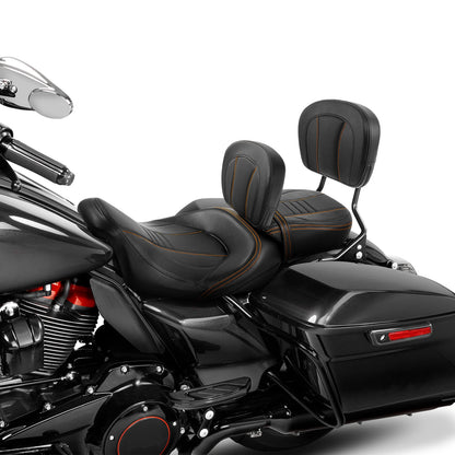 Rider & Passenger Backrest Pad for Harley Street Glide (2009-2023)