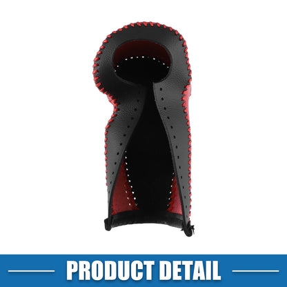 Gear Shift Lever Cover for Honda CR-V (2017-2022) Black Red Faux Leather