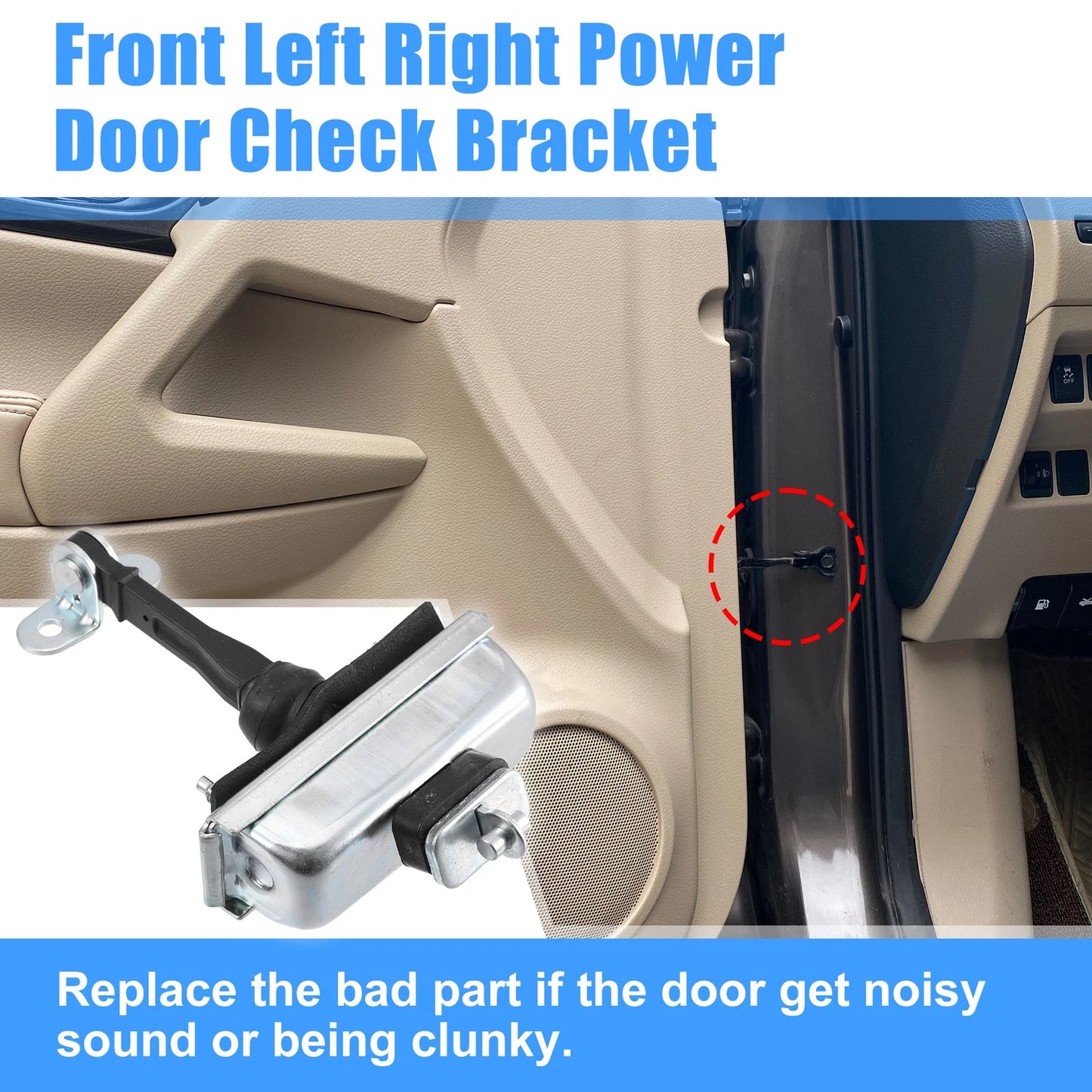Front Door Check Strap Stop Limiter for Ford F250 Super Duty (1999-2023)