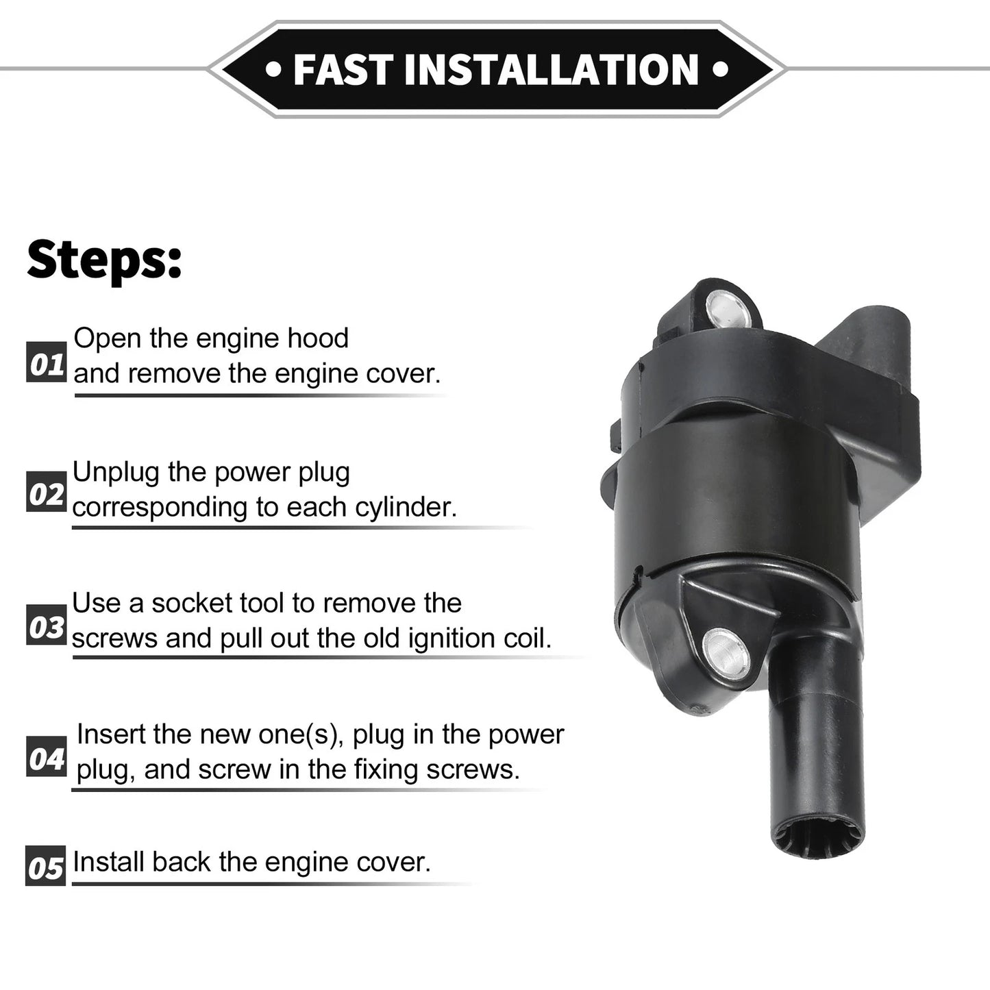 8 x Ignition Coils for Cadillac Escalade / GMC Envoy / Yukon