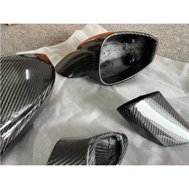 100% Carbon Fiber Replace Side Mirror Caps for Ferrari 458 Italia Spider 2010-15