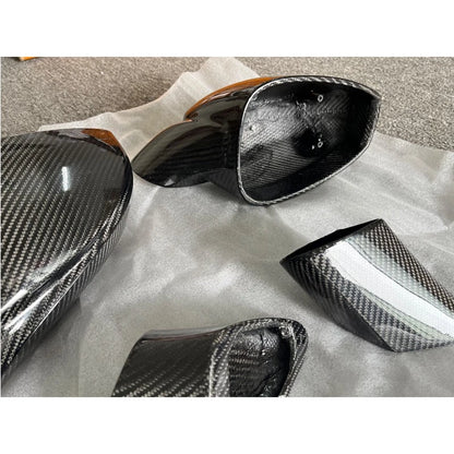 100% Carbon Fiber Replace Side Mirror Caps for Ferrari 458 Italia Spider 2010-15