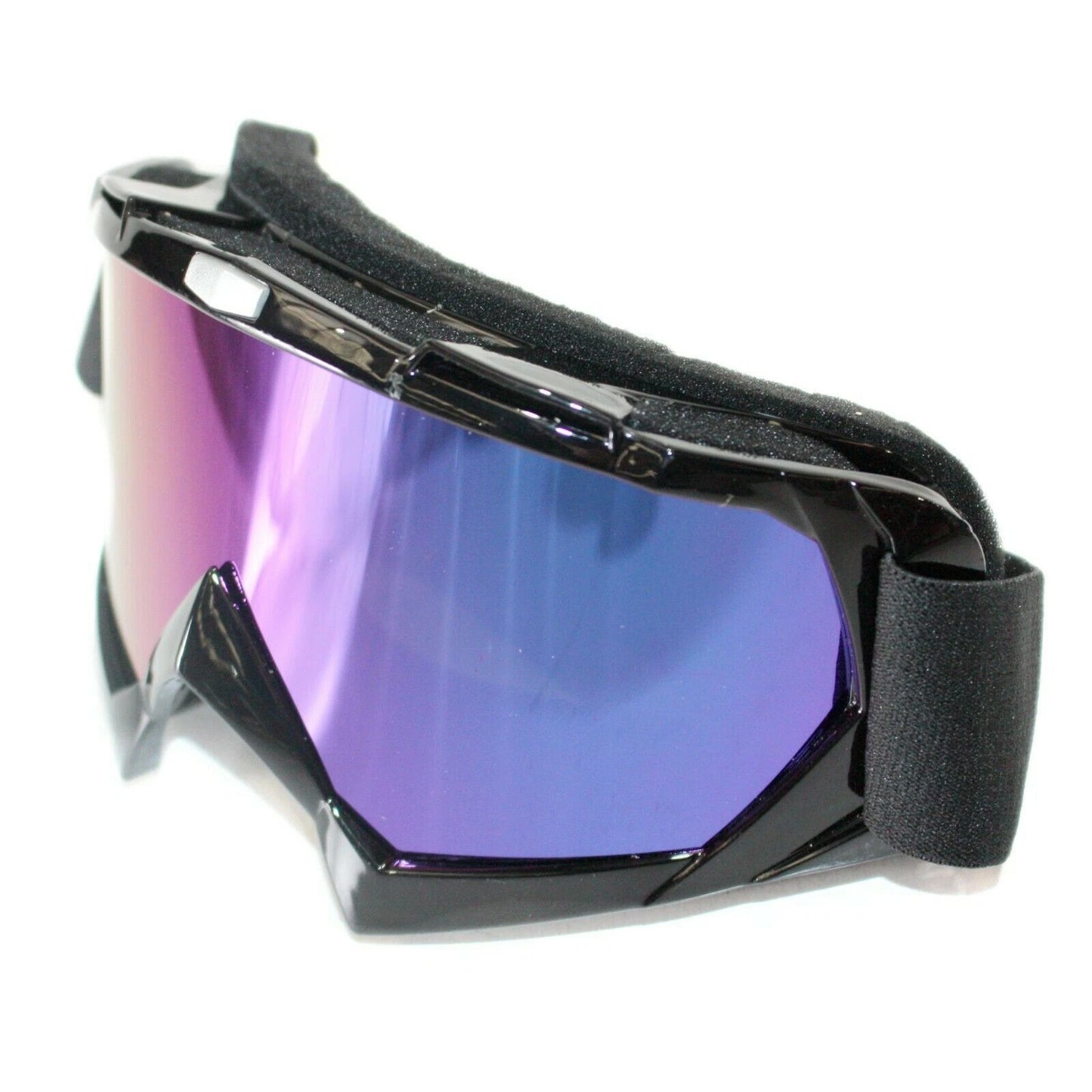 Tinted Black MX Goggles for Motocross Motorbike - Anti-Fog UV Protection (N/A)
