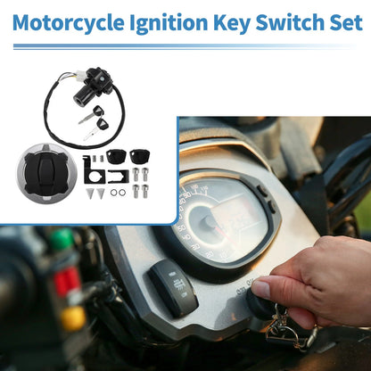 Ignition Key Switch Lock Set for Kawasaki Ninja 650 Z650 (2017–2023)