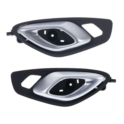 2 x Front Left & Right Inner Door Handle Silver for Chevrolet Camaro (2016–2020)