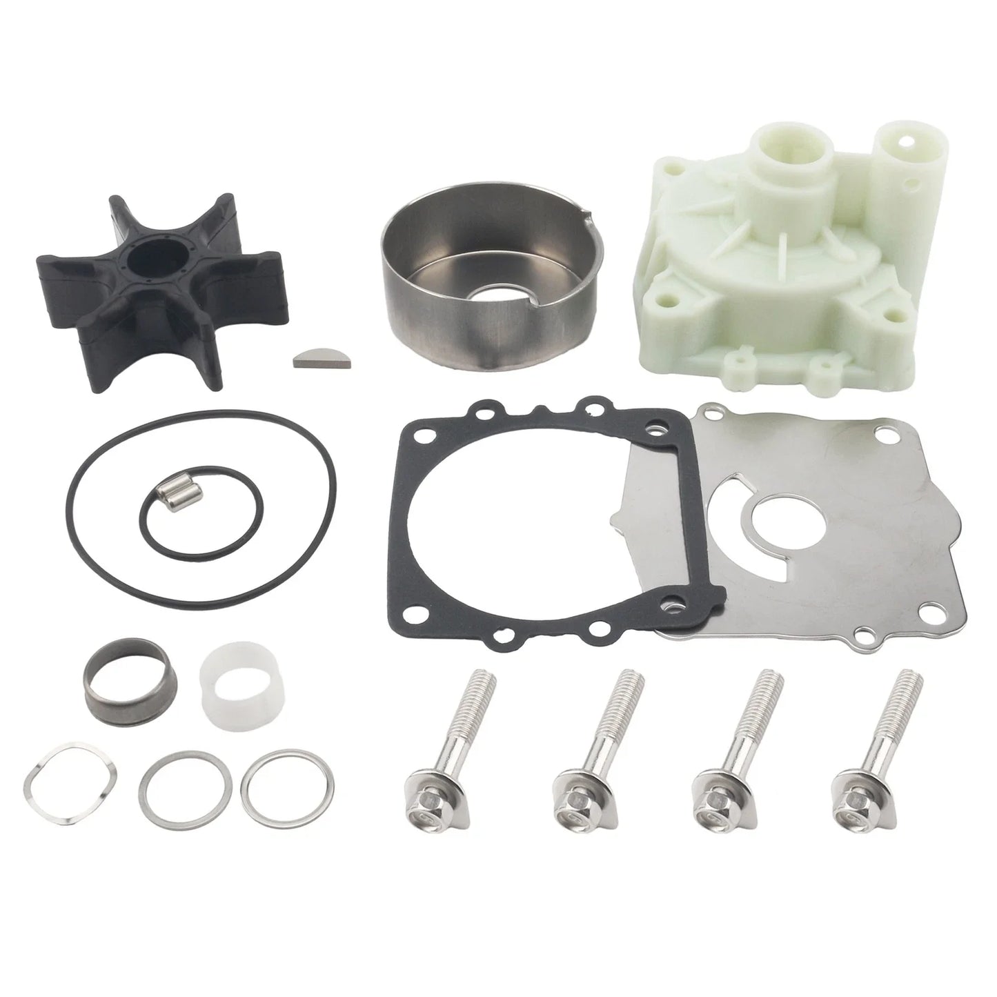 Water Pump Impeller Repair Kit for Yamaha 75/90/115HP (68V Series)